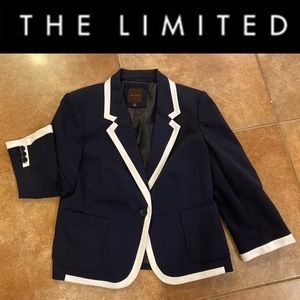 Navy with White Detail Jacket Size Large